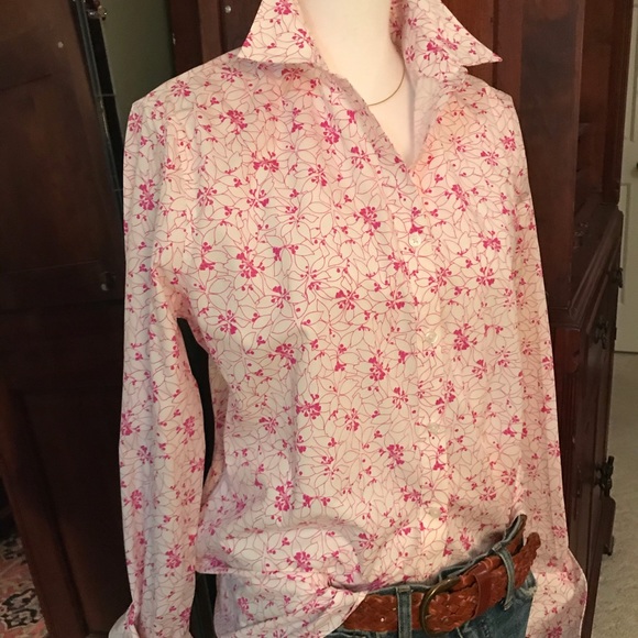 No Iron Pretty Spring Button Down